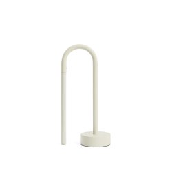 Lampe de table portable Bow en aluminium gris