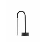 Lampe de table portable Bow en aluminium noir