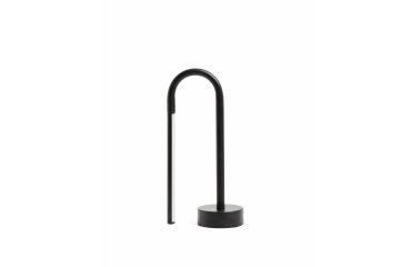 Lampe de table portable Bow en aluminium noir