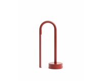 Lampe de table portable Bow en aluminium rouge