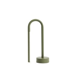 DE_Lampe de table portable Bow en aluminium vert