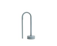 Lampe de table portable Bow en aluminium bleu