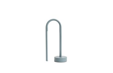 Lampe de table portable Bow en aluminium bleu