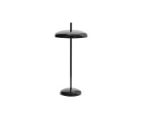 Lampe de table portable Porte en aluminium noir