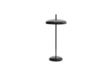 Lampe de table portable Porte en aluminium noir