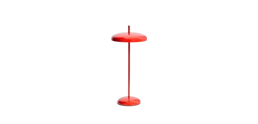 Lampe de table portable Porte en aluminium rouge