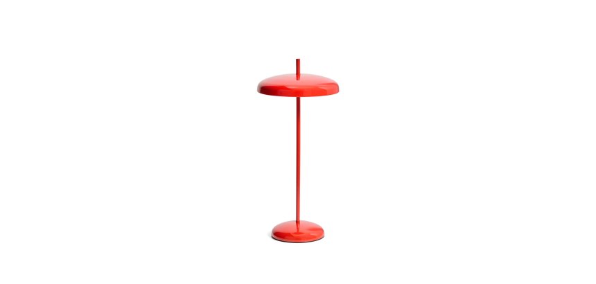 Lampe de table portable Porte en aluminium rouge