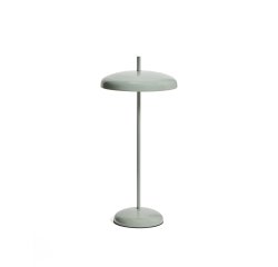 DE_Lampe de table portable Porte en métal vert clair