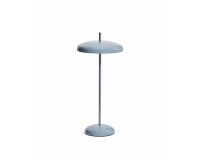Porte blue aluminium portable table lamp