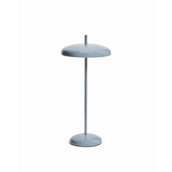Lampe de table portable Porte en aluminium bleu