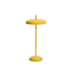 Lampe de table portable Porte en aluminium jaune