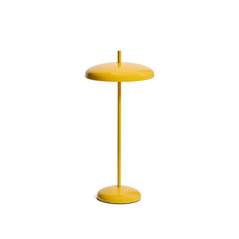 Lampe de table portable Porte en aluminium jaune