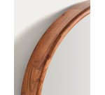 Miroir Berale en bois d’acacia Ø 49,5 cm
