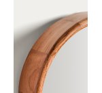 Miroir Berale en bois d’acacia Ø 30,5 cm