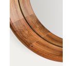 Miroir Berale en bois d’acacia Ø 30,5 cm