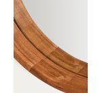 Miroir Berale en bois d’acacia Ø 49,5 cm