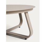DE_Table basse d’extérieur Tamaris en aluminium taupe Ø 80 cm