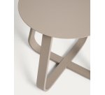 Table auxiliaire d’extérieur Tamaris en aluminium taupe Ø 48 cm
