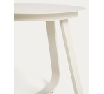 DE_Table auxiliaire d’extérieur Tamaris en aluminium écrue Ø 48 cm