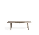 Table extensible d’extérieur Izola en aluminium avec finition taupe 185 (235) x 100 cm