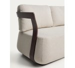 DE_Canapé Tamaris 3 places en aluminium marron 217 cm