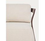 DE_Canapé Tamaris 3 places en aluminium marron 217 cm