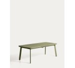 Tavolo allungabile da esterno Izola in alluminio con finitura verde 220 (280) x 100 cm