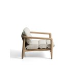 Fauteuil Menfi en bois d’acacia et corde verte FSC 100%