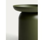 DE_Table auxiliaire Arcola en aluminium vert Ø 45 cm