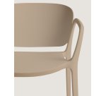 Ania stackable outdoor chair in beige