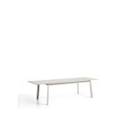 Brela extendable table in natural aluminium 205(287) x 100 cm
