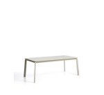 Brela extendable table in natural aluminium 205(287) x 100 cm