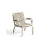 DE_Fauteuil empilable Salis en aluminium écru et corde synthétique écrue