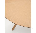 Table Ronde Naanim en placage de chêne Ø 100 cm