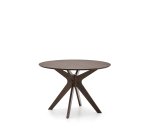 Table Ronde Naanim en placage de noyer Ø 100 cm