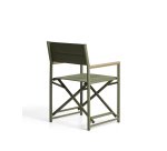 DE_Chaise pliable d’extérieur Tisno en aluminium vert et textilène vert