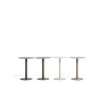 DE_Table auxiliaire Asinara en aluminium taupe Ø 40 cm