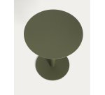 Table auxiliaire Asinara en aluminium vert Ø 40 cm