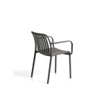 DE_Chaise empilable d’extérieur Isabellini graphite