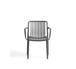 DE_Chaise empilable d’extérieur Isabellini graphite