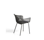 DE_Chaise d’extérieur Surpika avec pieds en acier graphite