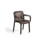 DE_Chaise empilable d’extérieur Isabellini marron