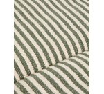Coussin pour bain de soleil Dirome 100 % PET rayures vertes 50 x 175 cm