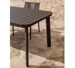 Tavolo allungabile da esterno Izola in alluminio con finitura grafite 185 (235) x 100 cm