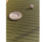 Table extensible Brela en aluminium vert 205(287) x 100 cm
