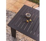 Livorno extendable table in graphite aluminium 233(350) x 100 cm