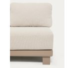 Canapé Nerano 3 places en aluminium taupe 208 cm