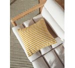 Menfi 2-seater sofa in solid acacia wood and green rope cord 136 cm FSC 100%