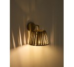 Applique murale d’extérieur Aldet en corde plate et métal beige