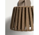Applique murale d’extérieur Aldet en corde plate et métal beige